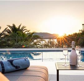 5 bedroom beachfront villa with pool on Ciova Island, Trogir, sleeps 12